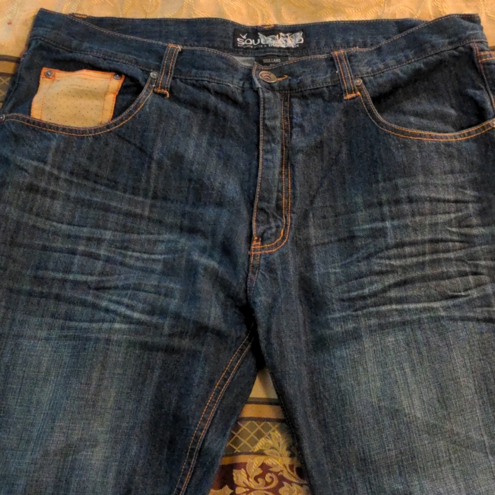 Soulland Fleur De Lis Pocket Jeans - Picture 6 of 10